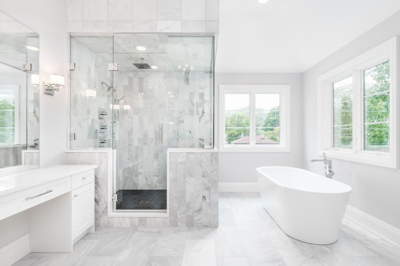Marble Accented Shower